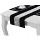 Tablecloth Runner Table Runner, Black, Silver, 130 x 40 cm