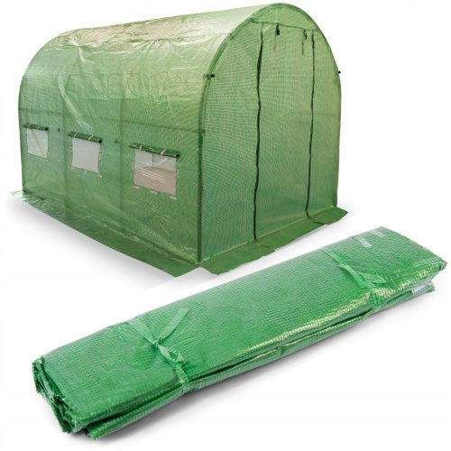 Polytunnel, panneaux en plastique Polytunnel 1 m² 350 x 200 cm vert