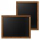 SMALL CHALKBOARD, WOODEN FRAME, VERTICAL, HORIZONTAL