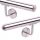 Limbram polished wall railing with supports