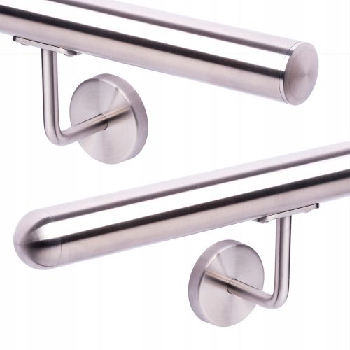 Limbram polished wall railing with supports