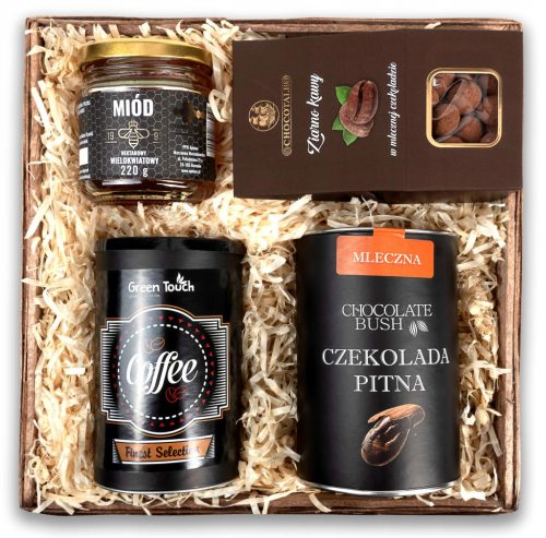  GIFT BASKET set coffee chocolate honey gift