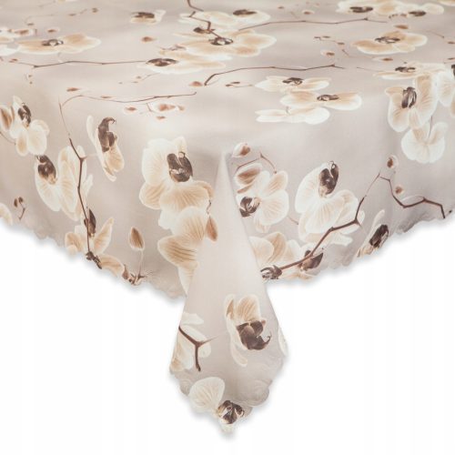 Tablecloth Piko Orchidea dirt-repellent tablecloth brown 130x180 cm