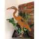  Garden decoration crane, rust-colored Corten steel