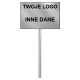 Plaque sign frame Park your content made of ALUMINUM