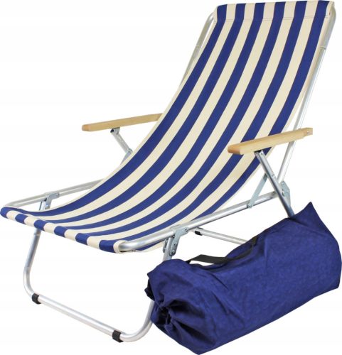 Sun loungers and garden and terrace E-Sezon deck chair, aluminum, blue