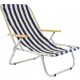  E-Sezon Deck Chair Traditional Aluminium Deck Chair, Navy Blue