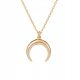  Gold plated necklace with moon ANIA KRUK