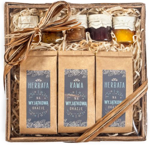  GIFT BASKET tea coffee SNICKERSS preserves GIFT set