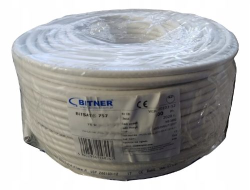 BiT SAT 757 coaxial cable 1.05/5 white/10