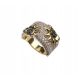  BEAUTIFUL GOLD RING "SUNFLOWERS"!!