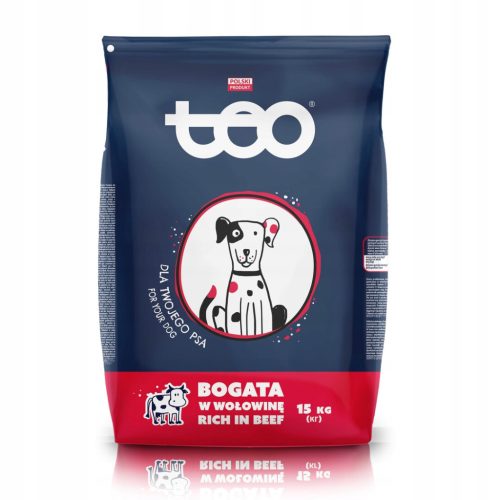  TEO dry dog food rich in beef 15 kg