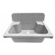 Perfecto washbasin, black polypropylene