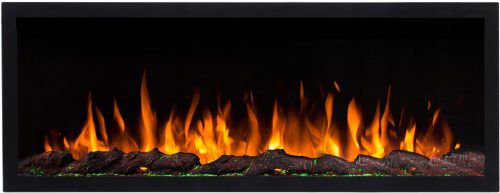 Built-in fireplace without heating function, electric Classic Fire, black, 11 W, 115 x 42 x 12.8 cm