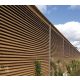 slatted fence made of wooden boards