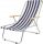  E-Sezon Deck Chair Beach Chair, Aluminium, Blue and Navy Blue