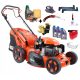 Petrol lawn mower - Oleo-Mac petrol lawn mower with basket, 196 cm³ capacity. Basket 70 l, cutting width 51 cm