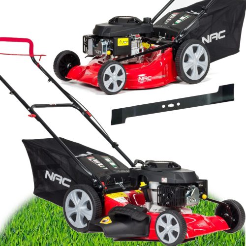  Petrol lawn mower with NAC basket, 146 cm³ capacity. Basket 60 l, cutting width 46 cm