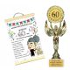  Statuette Diploma wishes gift 60th Birthday Mrs.