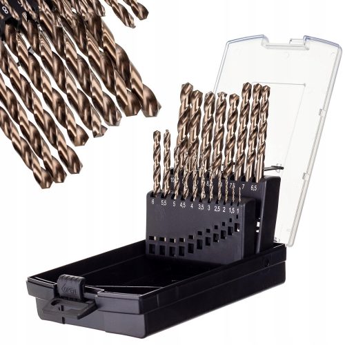 Set of 19 Technic JC1548019 metal drills