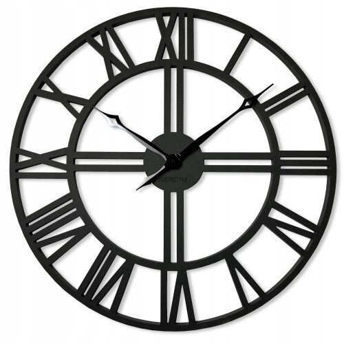 Clock for home FLEXISTYLE wall clock black 60cm