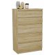  TopEshop M5 SONOMA chest of drawers 70 x 40 x 109.5cm Sonoma oak matt