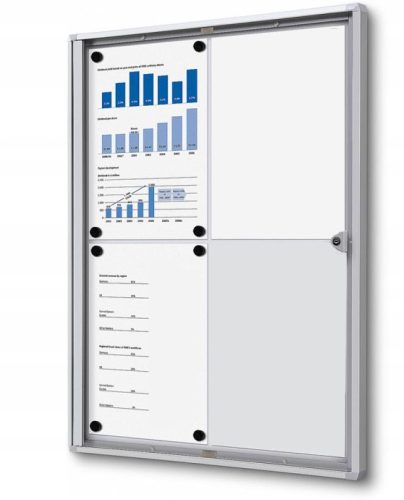 information display 4xA4 - pin board