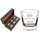 Cool, funny gadgets whiskey glass with engraving, 6-piece gift box