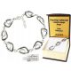 BEAUTIFUL OPENWORK SILVER BRACELET + ENGRAVING
