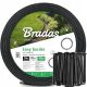 Edgings for the garden - Bradas plastic garden edging 1000 cm x 4 cm black