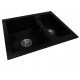 One and a half bowl granite sink from Casabe World Grace