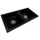 Casabe World NINA granite two-bowl sink
