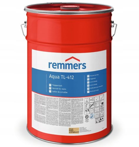 Vernis Remmers pour sols et escaliers 5L mat profond