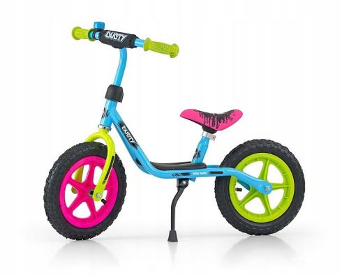  Milly Mally multi-colored 12-inch balance bike Blue, Pink, Green