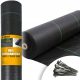 Agrartextil - Agrotextile mulch (anti-weed) Black contrast 110 x 5000 cm 70 g/m²