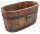  Drewdon flowerpot 60 cm x 37 x 31 cm, wood, brown and beige tones