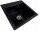 Casabe World single-bowl sink AGNES BLACK Granite