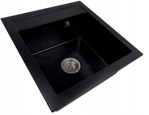 Casabe World single-bowl sink AGNES BLACK Granite