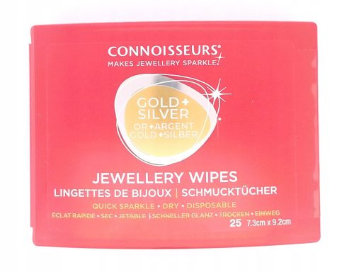  WIPES CLOTHS CLEANING GOLD SILVER 25 PCS