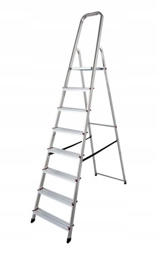  Krause aluminum ladder 1 x 8 up to 150 kg