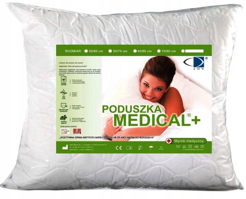 Pillow AMW Medical Sleeping Pillow, white, 80 x 70 cm