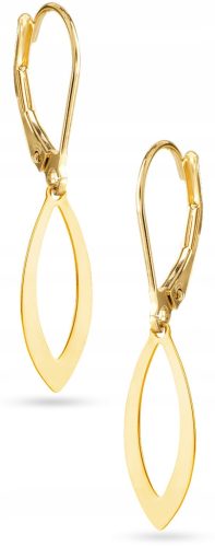  BEAUTIFUL RICH GOLD TEARDROP HANGING EARRINGS 333