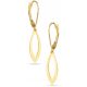  BEAUTIFUL RICH GOLD TEARDROP HANGING EARRINGS 333