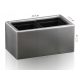  Enigma-Art flowerpot 32.4 cm x 17.3 x 15.5 cm stainless steel in the colors grey and silver