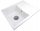 Casabe World RITA WHITE granite single bowl sink