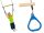 Gymnastic trapeze swing with tires children's playground JF blue