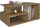  Top E Shop Coffee Table with Shelves, Artisan Oak, 90 x 51 x 43 cm