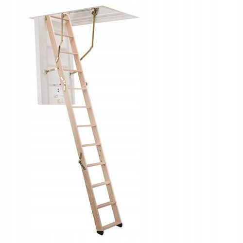 Wooden loft ladder Dolle 70 x 140 cm, maximum height 274 cm