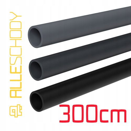 Black RAL tube, diameter 25 mm, 300 cm balustrade