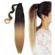  Hairpiece, long synthetic hair, dark brown, WYSPA WLOSOW